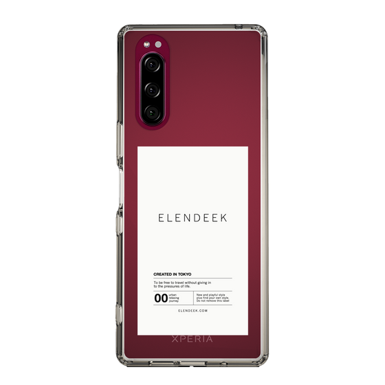 Slim Protection Case［ ELENDEEK - Logo Sticker - White ］