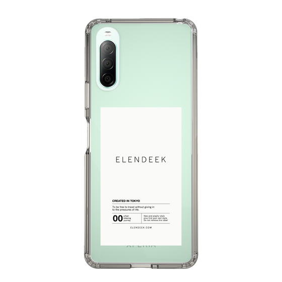 Slim Protection Case［ ELENDEEK - Logo Sticker - White ］