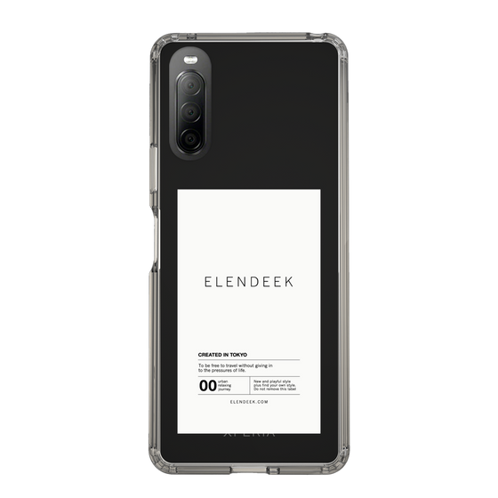 Slim Protection Case［ ELENDEEK - Logo Sticker - White ］