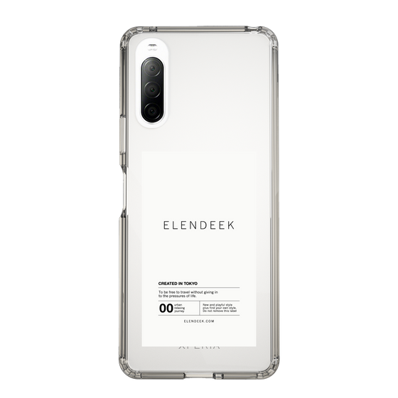 Slim Protection Case［ ELENDEEK - Logo Sticker - White ］