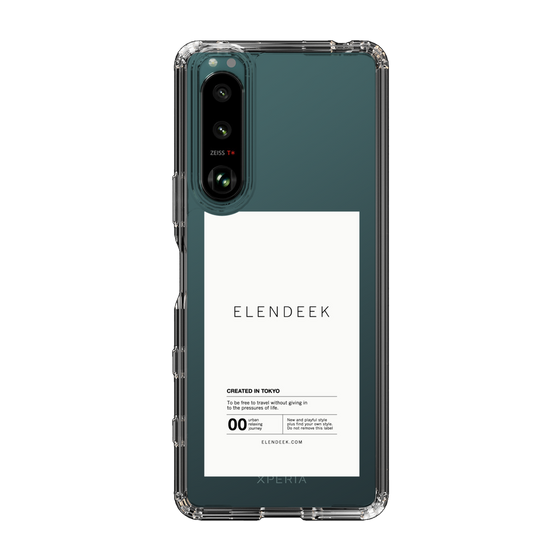 Slim Protection Case［ ELENDEEK - Logo Sticker - White ］