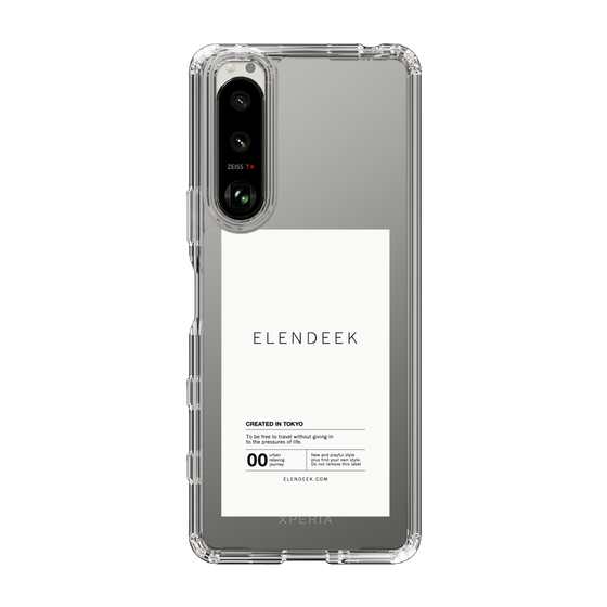 Slim Protection Case［ ELENDEEK - Logo Sticker - White ］
