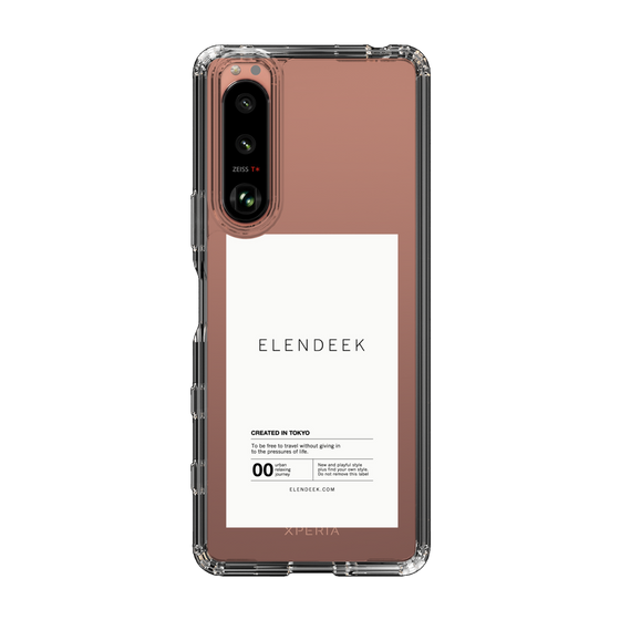 Slim Protection Case［ ELENDEEK - Logo Sticker - White ］