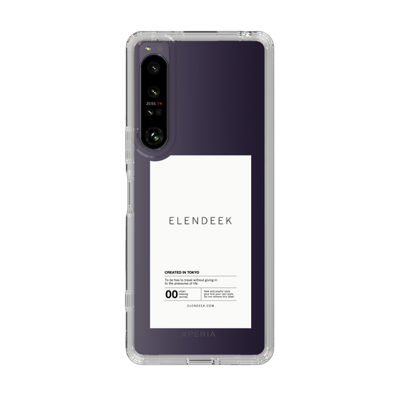 Slim Protection Case［ ELENDEEK - Logo Sticker - White ］