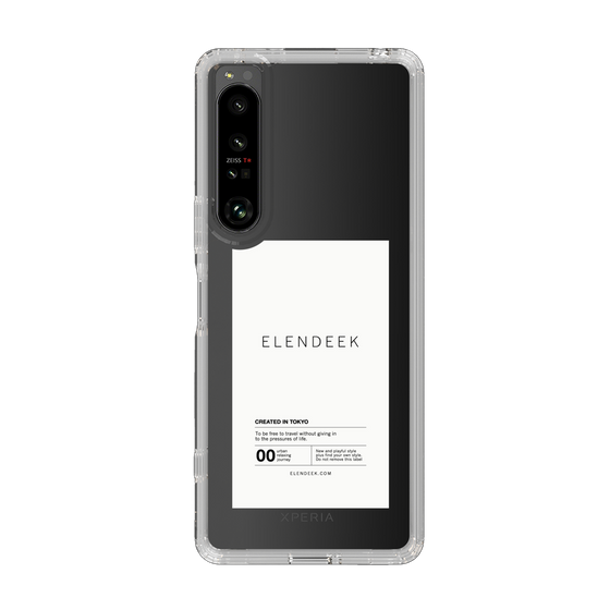 Slim Protection Case［ ELENDEEK - Logo Sticker - White ］