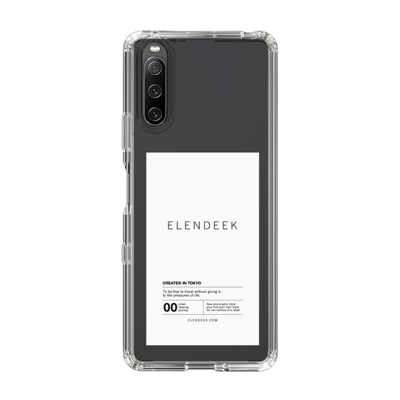 Slim Protection Case［ ELENDEEK - Logo Sticker - White ］