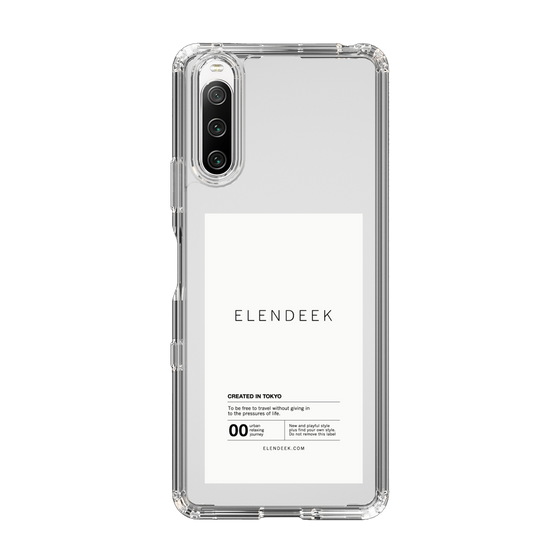 Slim Protection Case［ ELENDEEK - Logo Sticker - White ］