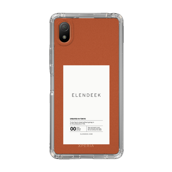 Slim Protection Case［ ELENDEEK - Logo Sticker - White ］