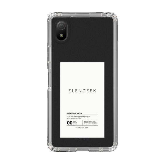 Slim Protection Case［ ELENDEEK - Logo Sticker - White ］