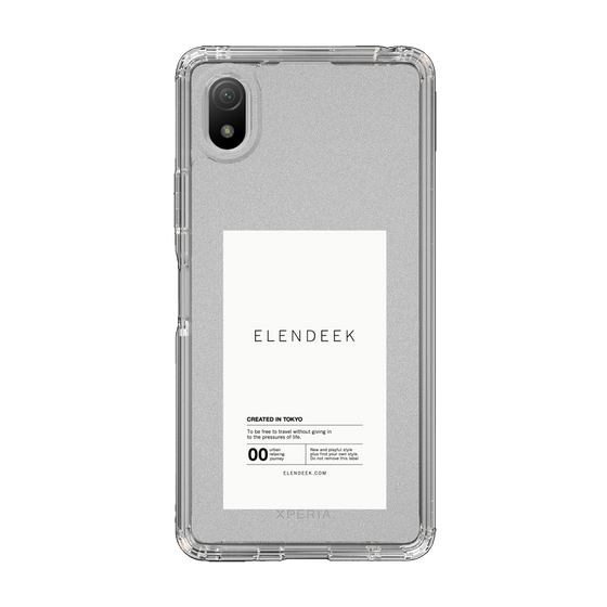 Slim Protection Case［ ELENDEEK - Logo Sticker - White ］