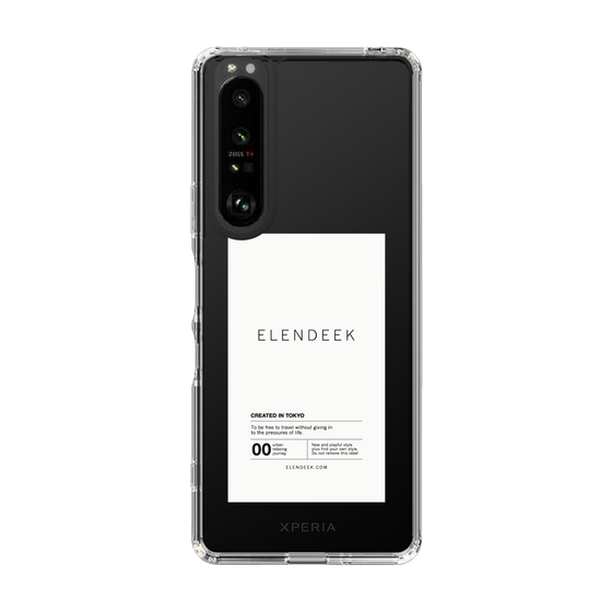 Slim Protection Case［ ELENDEEK - Logo Sticker - White ］