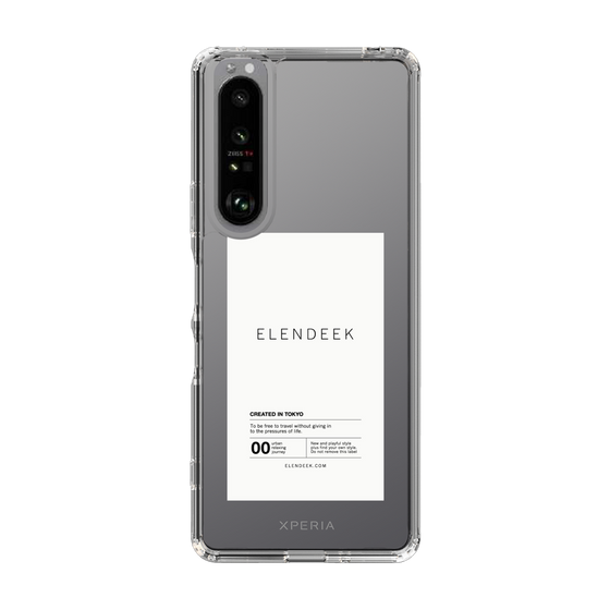Slim Protection Case［ ELENDEEK - Logo Sticker - White ］