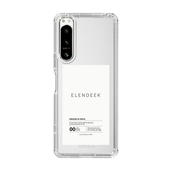 Slim Protection Case［ ELENDEEK - Logo Sticker - White ］