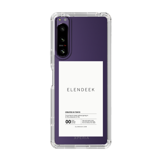 Slim Protection Case［ ELENDEEK - Logo Sticker - White ］