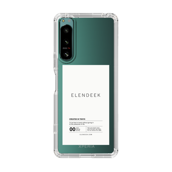 Slim Protection Case［ ELENDEEK - Logo Sticker - White ］