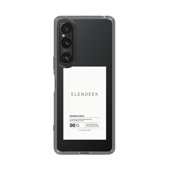 Slim Protection Case［ ELENDEEK - Logo Sticker - White ］