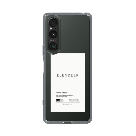 Slim Protection Case［ ELENDEEK - Logo Sticker - White ］