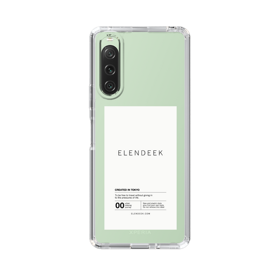 Slim Protection Case［ ELENDEEK - Logo Sticker - White ］