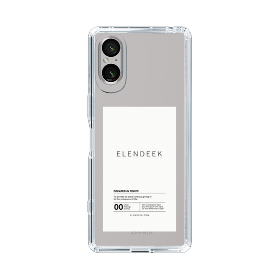 Slim Protection Case［ ELENDEEK - Logo Sticker - White ］
