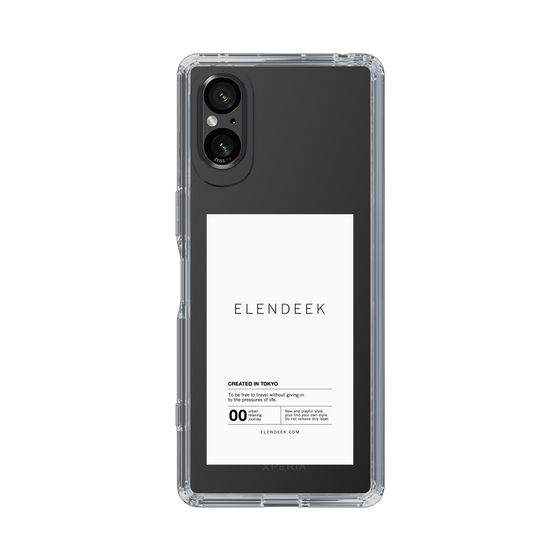 Slim Protection Case［ ELENDEEK - Logo Sticker - White ］