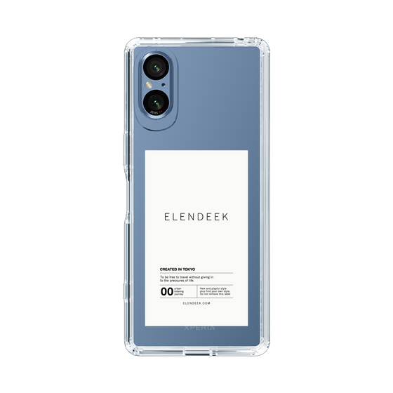 Slim Protection Case［ ELENDEEK - Logo Sticker - White ］
