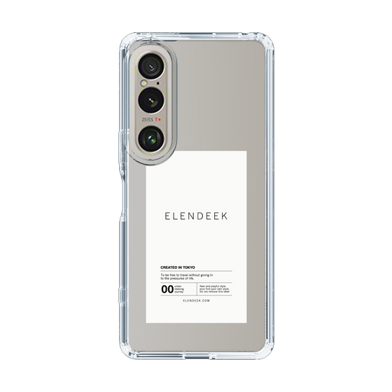 Slim Protection Case［ ELENDEEK - Logo Sticker - White ］