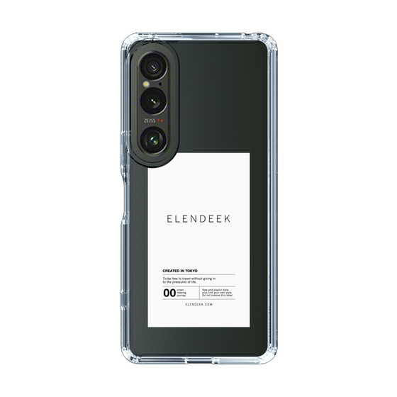 Slim Protection Case［ ELENDEEK - Logo Sticker - White ］
