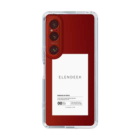 Slim Protection Case［ ELENDEEK - Logo Sticker - White ］