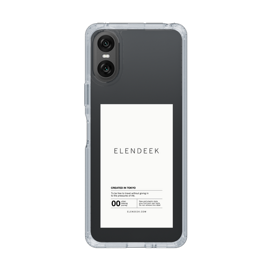 Slim Protection Case［ ELENDEEK - Logo Sticker - White ］