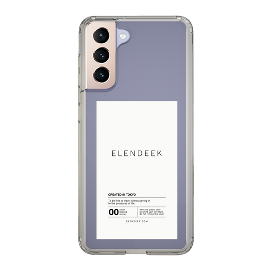 Slim Protection Case［ ELENDEEK - Logo Sticker - White ］
