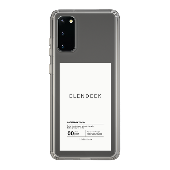 Slim Protection Case［ ELENDEEK - Logo Sticker - White ］