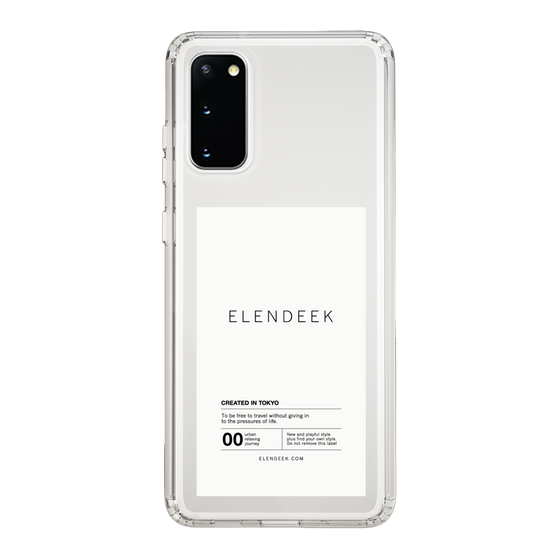 Slim Protection Case［ ELENDEEK - Logo Sticker - White ］