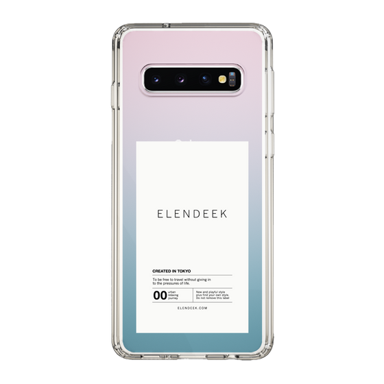 Slim Protection Case［ ELENDEEK - Logo Sticker - White ］
