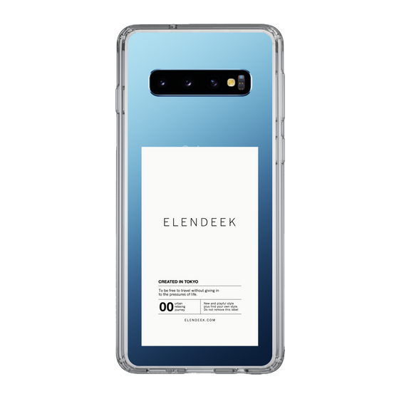 Slim Protection Case［ ELENDEEK - Logo Sticker - White ］