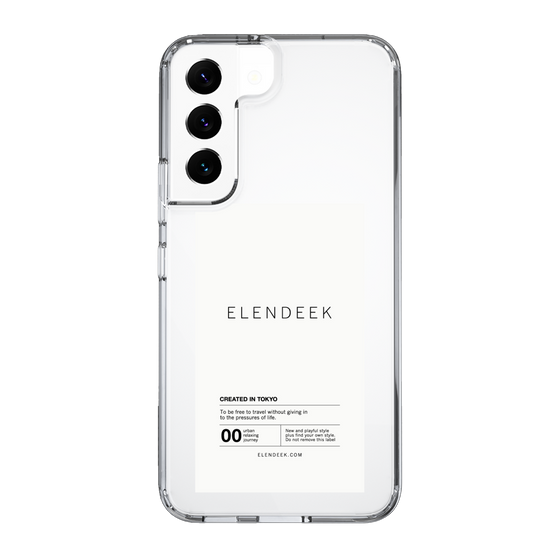 Slim Protection Case［ ELENDEEK - Logo Sticker - White ］
