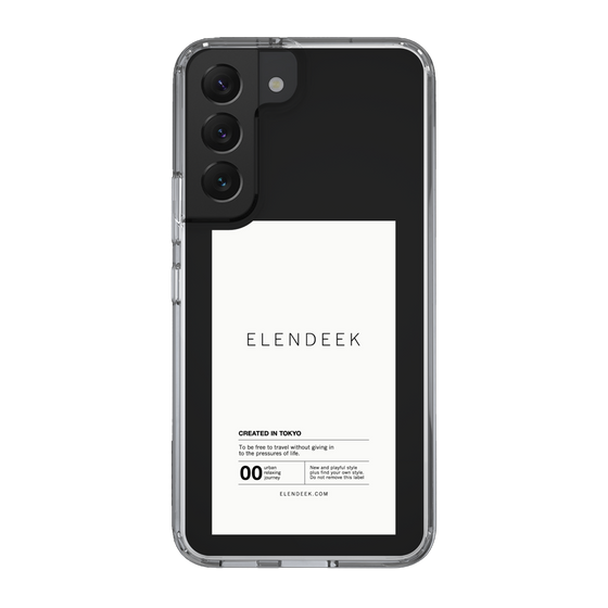 Slim Protection Case［ ELENDEEK - Logo Sticker - White ］