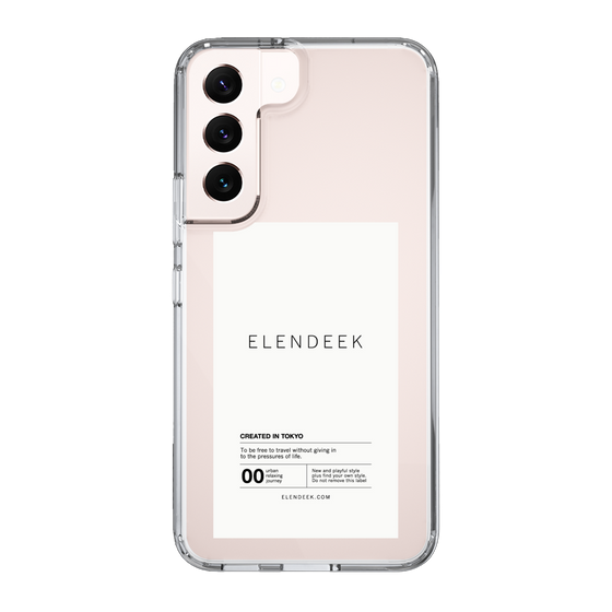 Slim Protection Case［ ELENDEEK - Logo Sticker - White ］