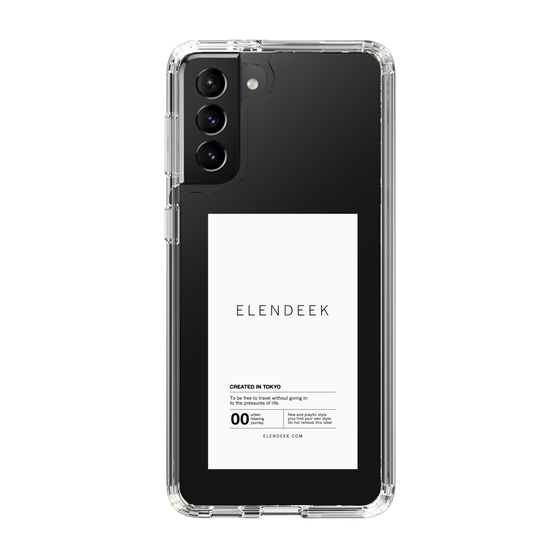 Slim Protection Case［ ELENDEEK - Logo Sticker - White ］