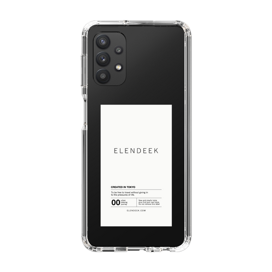 Slim Protection Case［ ELENDEEK - Logo Sticker - White ］