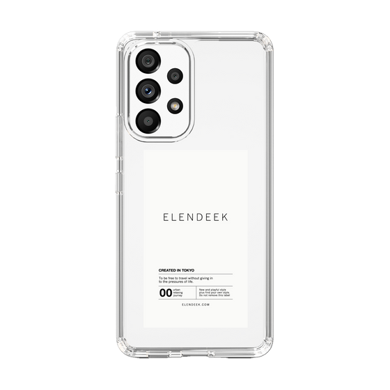 Slim Protection Case［ ELENDEEK - Logo Sticker - White ］