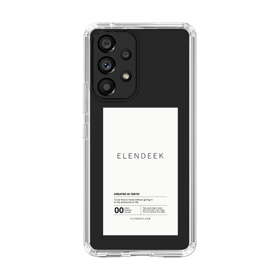 Slim Protection Case［ ELENDEEK - Logo Sticker - White ］