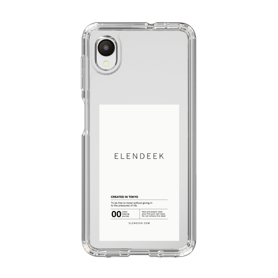 Slim Protection Case［ ELENDEEK - Logo Sticker - White ］