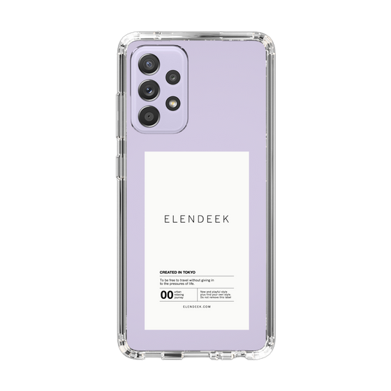 Slim Protection Case［ ELENDEEK - Logo Sticker - White ］