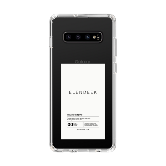 Slim Protection Case［ ELENDEEK - Logo Sticker - White ］