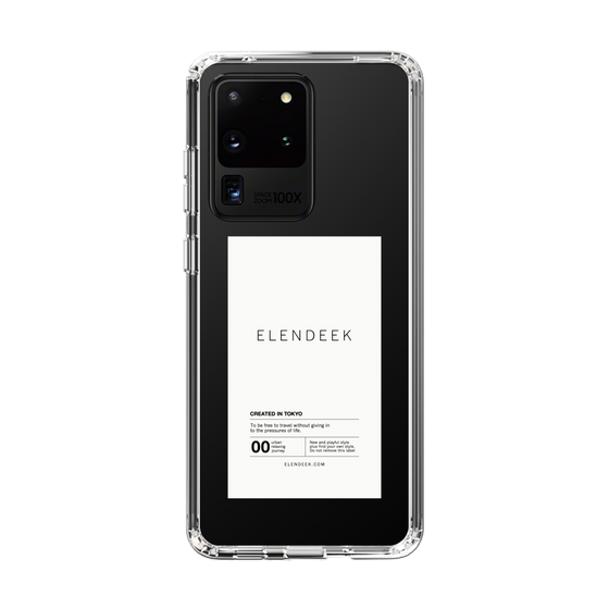 Slim Protection Case［ ELENDEEK - Logo Sticker - White ］
