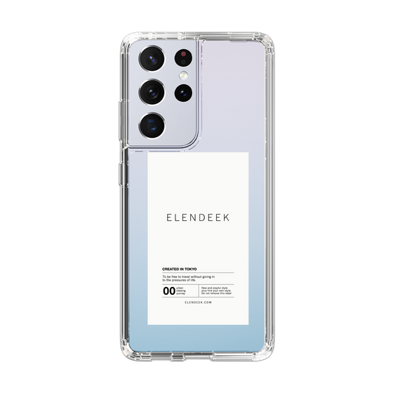 Slim Protection Case［ ELENDEEK - Logo Sticker - White ］