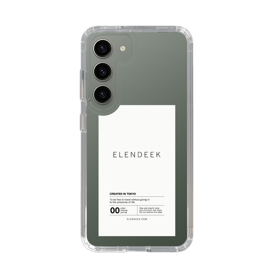 Slim Protection Case［ ELENDEEK - Logo Sticker - White ］