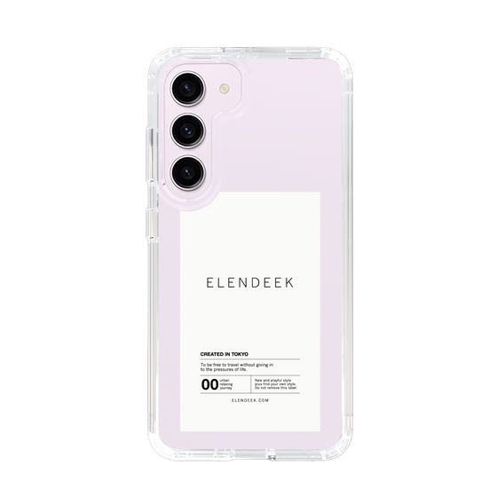 Slim Protection Case［ ELENDEEK - Logo Sticker - White ］