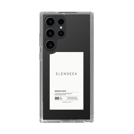 Slim Protection Case［ ELENDEEK - Logo Sticker - White ］
