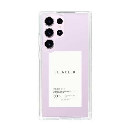 Slim Protection Case［ ELENDEEK - Logo Sticker - White ］